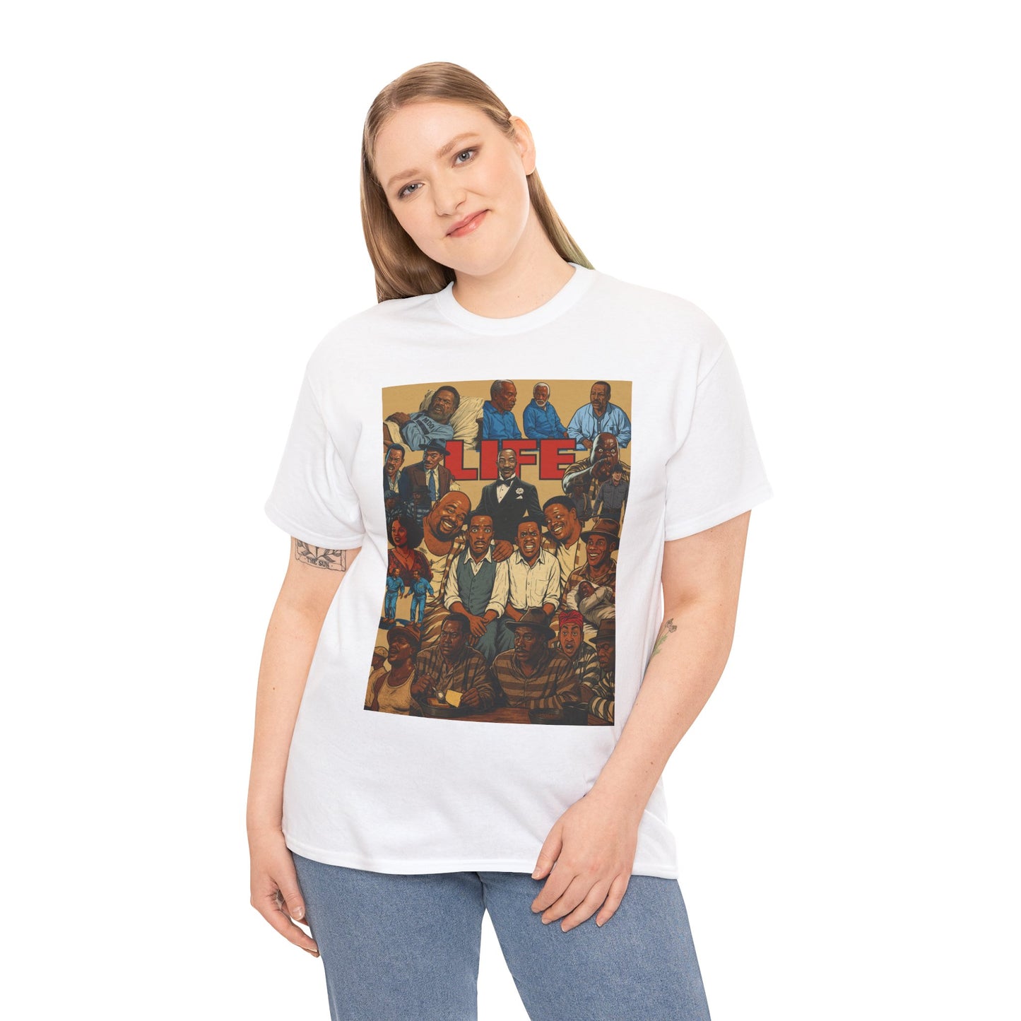 Retro Life Graphic Tee, Unisex Heavy Cotton T-Shirt, Vintage Style Shirt, Casual Wear, Unique Gift Idea