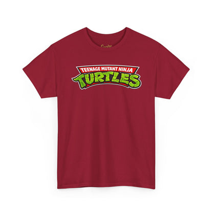 Teenage Mutant Ninja Turtles Graphic Tee — Retro TMNT Logo & Group Back Print