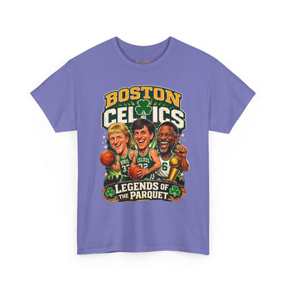 Boston Celtics "Legends of the Parquet" Tee - Retro Basketball Fan Shirt