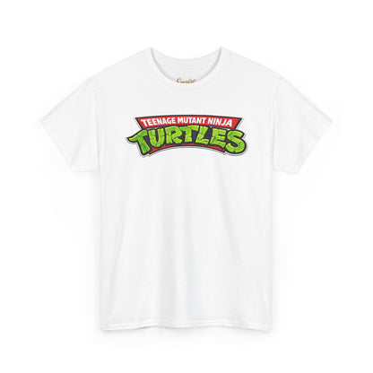 Teenage Mutant Ninja Turtles Graphic Tee — Retro TMNT Logo & Group Back Print