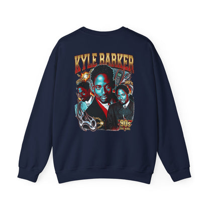 Crewneck Sweatshirt — 'Kyle Barker 90s' Vintage TV Sitcom Tribute Graphic