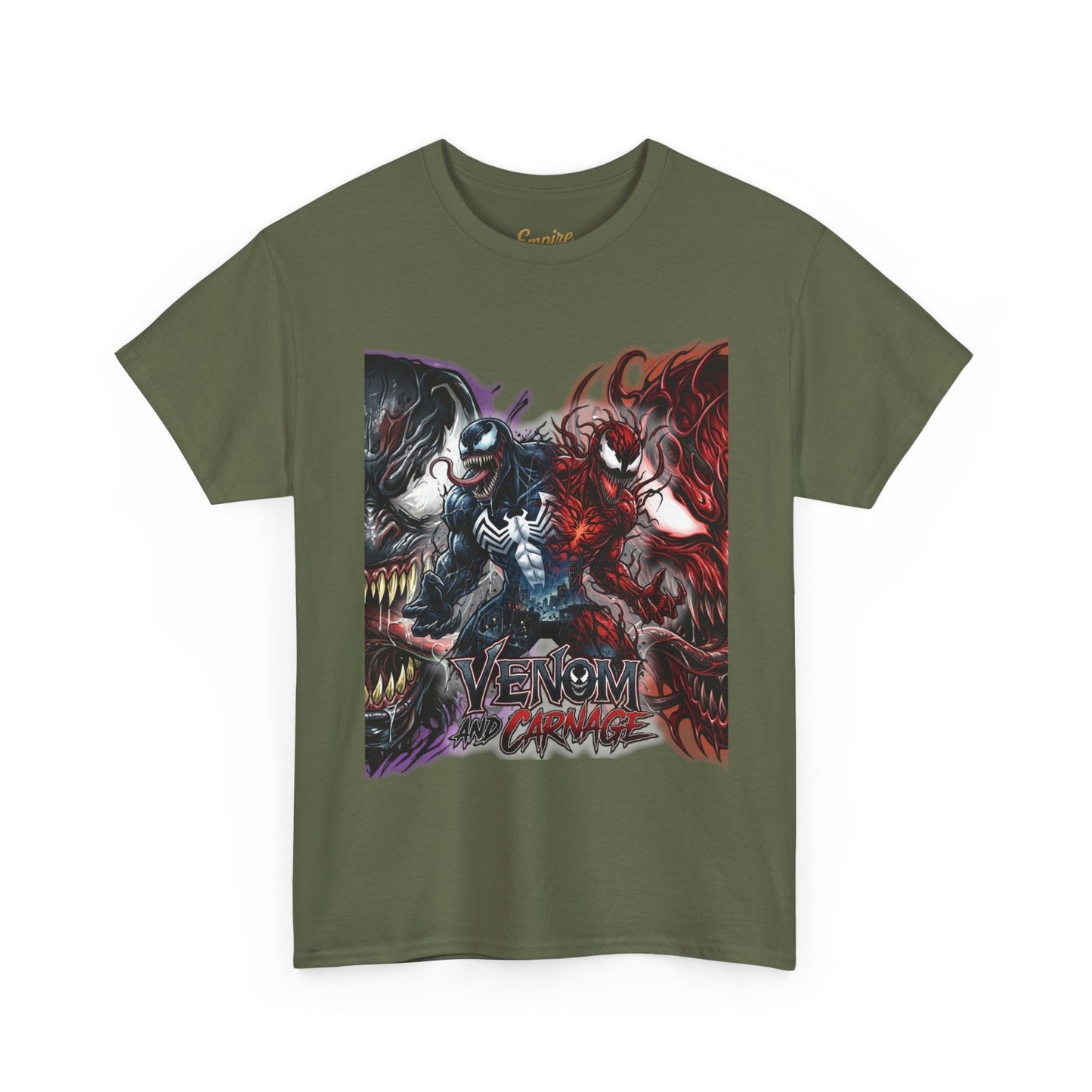 Venom vs Carnage Graphic Tee - Comic Movie Villains Shirt
