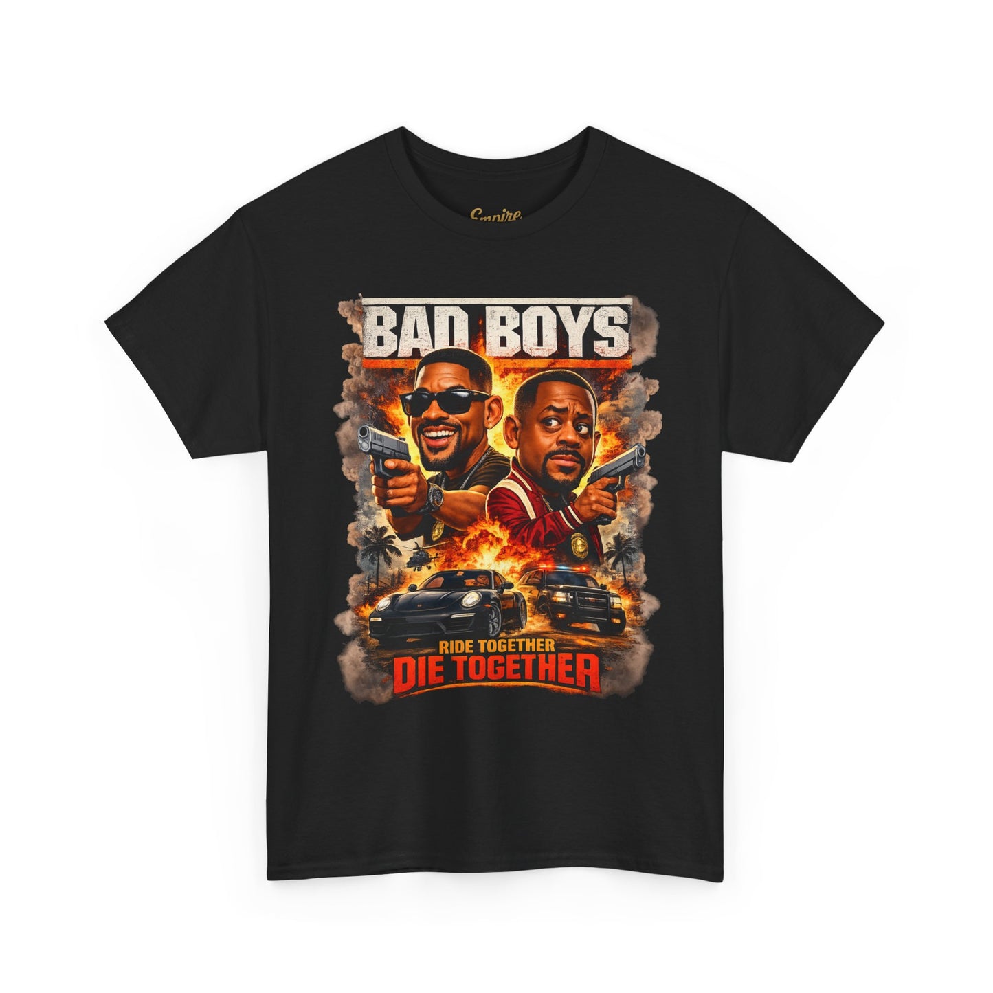 Bad Boys Movie Poster Tee — "Ride Together, Die Together" Graphic T-Shirt