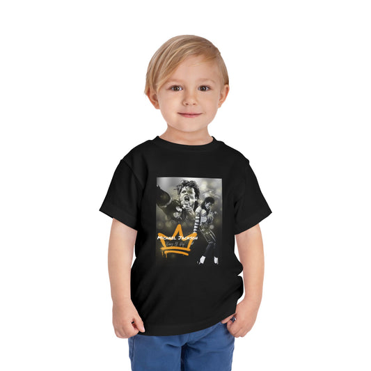 Toddler Short Sleeve Tee with Crown Design - Cool Kids T-Shirt, Unique Gift, Birthday Outfit, Everyday Wear, Explore Fashion