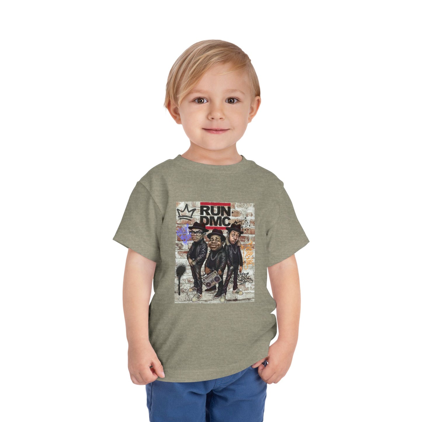 Toddler Short Sleeve Tee with Iconic Design, Hip-Hop Kids Shirt, Music Lover Gift, Birthday Outfit, Cool Toddler Apparel