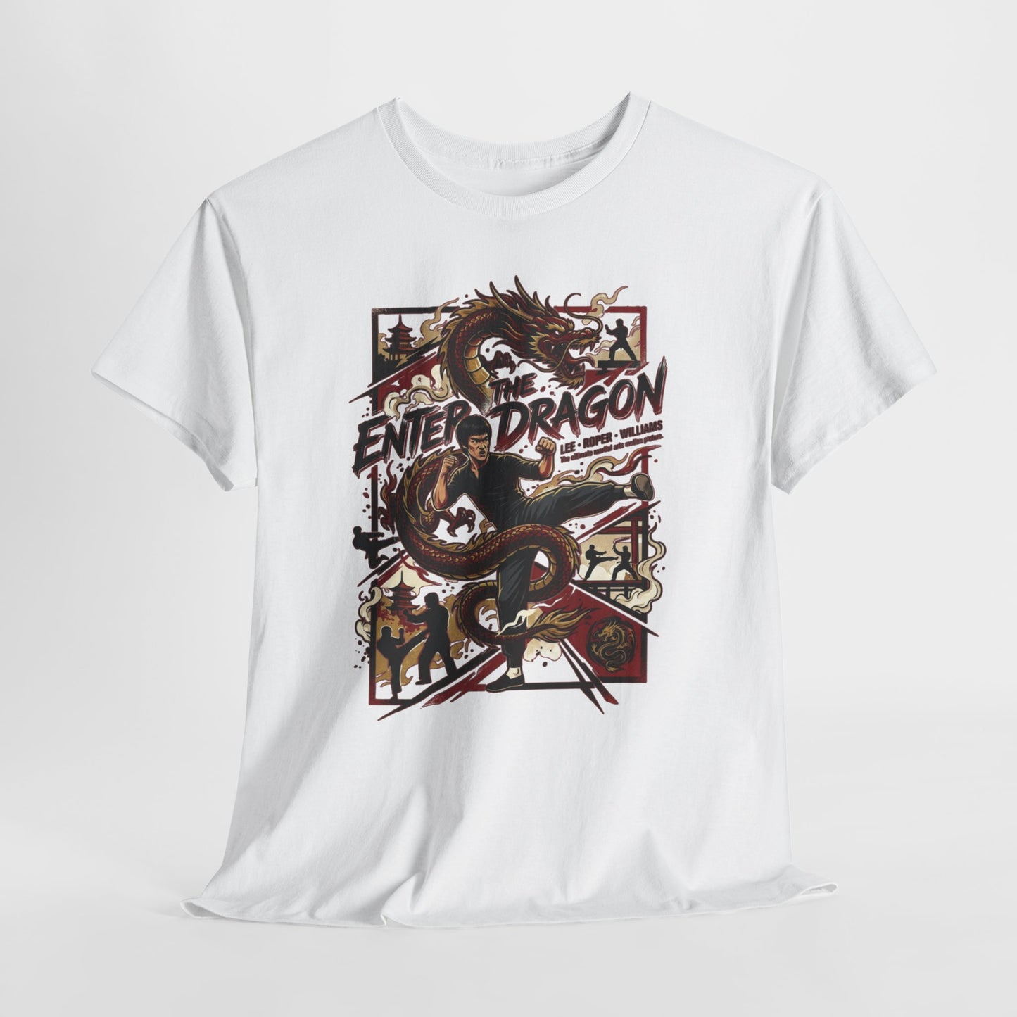 Enter the Dragon Graphic Tee - Vintage Martial Arts Dragon T-Shirt