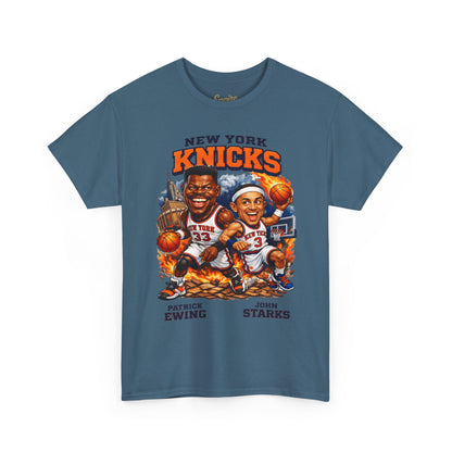 New York Knicks Patrick Ewing & John Starks Retro Basketball Tee