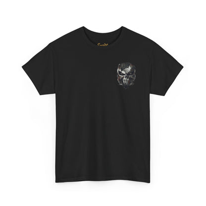 Punisher Graphic Tee — Skull Logo Front & The Punisher Portrait Back