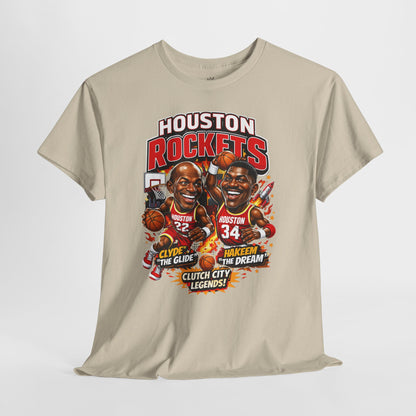 Houston Rockets 'The Glide and The Dream'| Vintage Sports Shirt, Basketball Gift, Retro Sports Tee, Casual Wear, Fan Apparel
