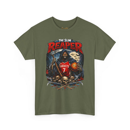Grim Reaper Basketball Tee — "The Slim Reaper" Graphic T-Shirt
