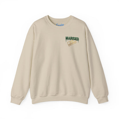 Al Bundy 'Married... Awesome Gawwwwd' Crewneck Sweatshirt