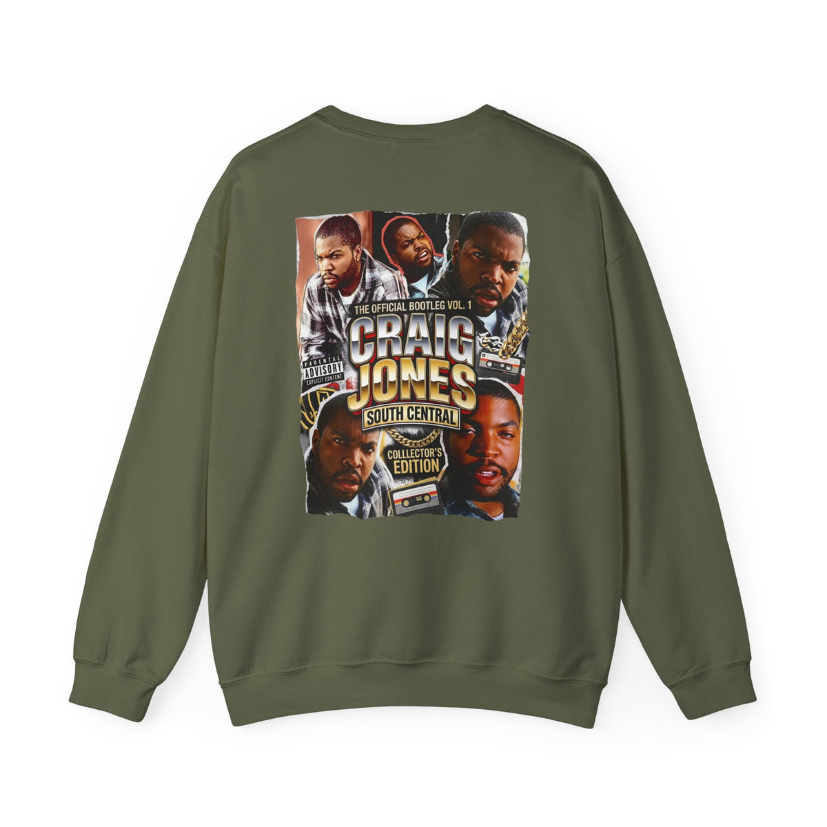 Craig Jones South Central Crewneck Sweatshirt — Retro Hip Hop Graphic Pullover