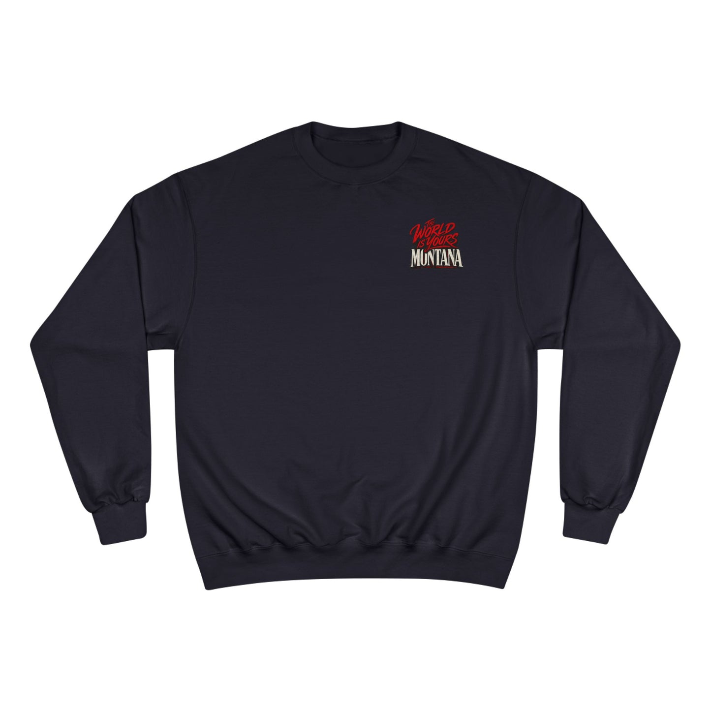 Montana Scarface Graphic Sweatshirt — "The World Is Yours" Vintage Movie Crewneck