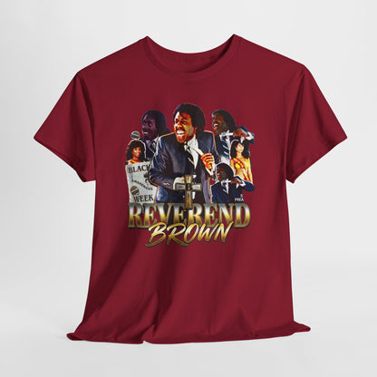 Reverend Brown Vintage Coming To America Collage T-Shirt