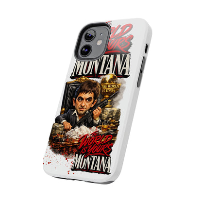 Tony Montana "The World Is Yours" Vintage Caricature Tough Phone Case