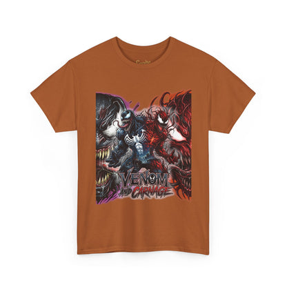 Venom vs Carnage Graphic Tee - Comic Movie Villains Shirt