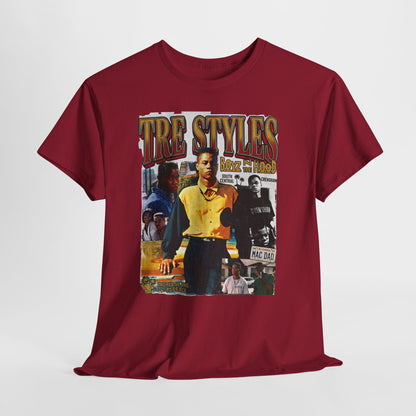 Tre Styles Graphic Tee — Vintage Collage T‑Shirt