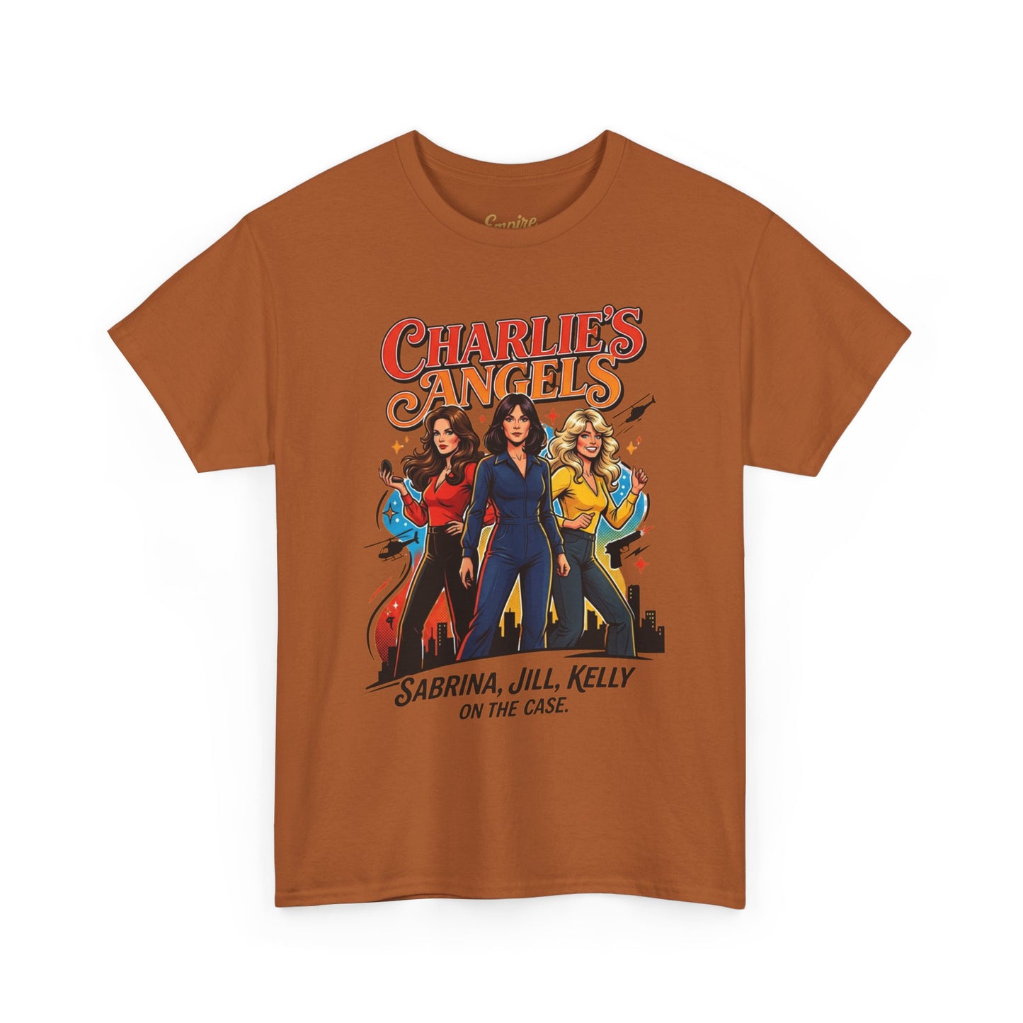 Charlie’s Angels Graphic Tee — Sabrina, Jill, Kelly Retro Movie Shirt