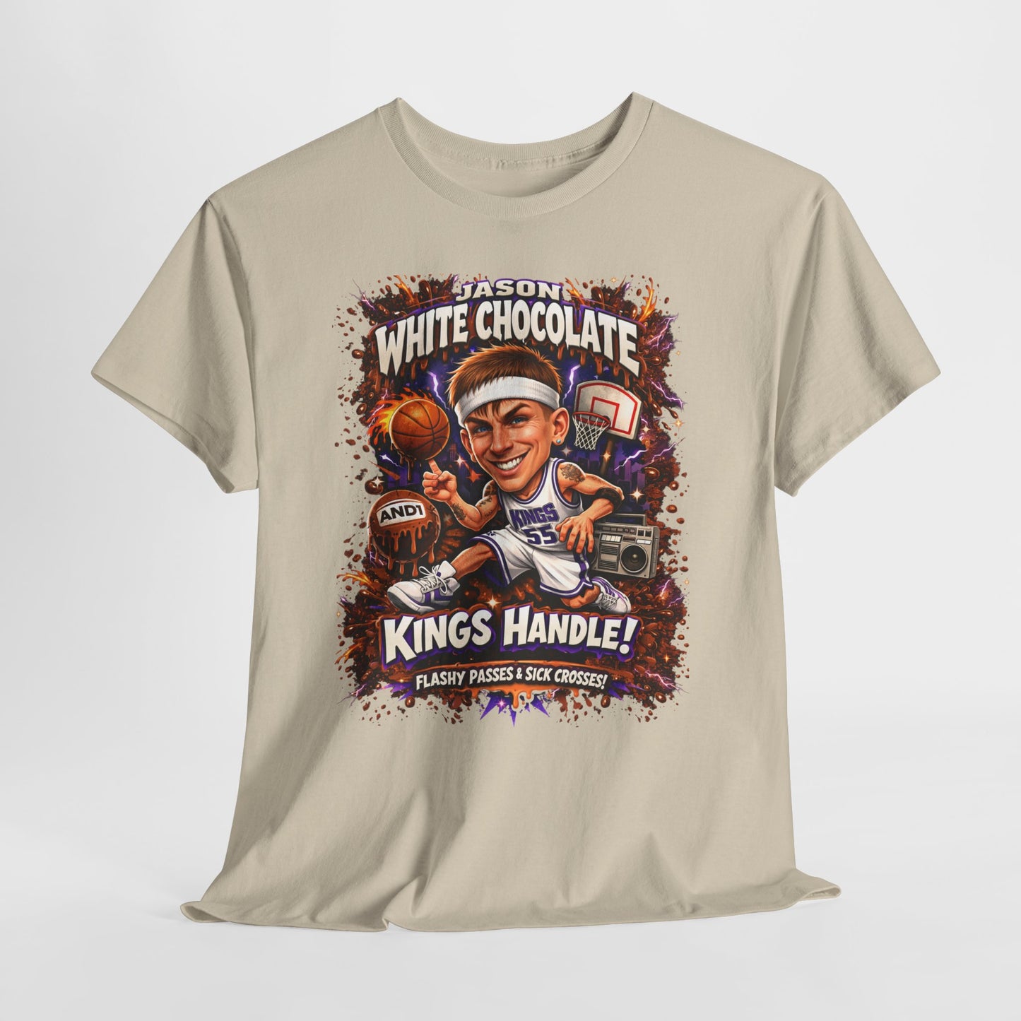 White Chocolate Kings Handle Basketball T-Shirt