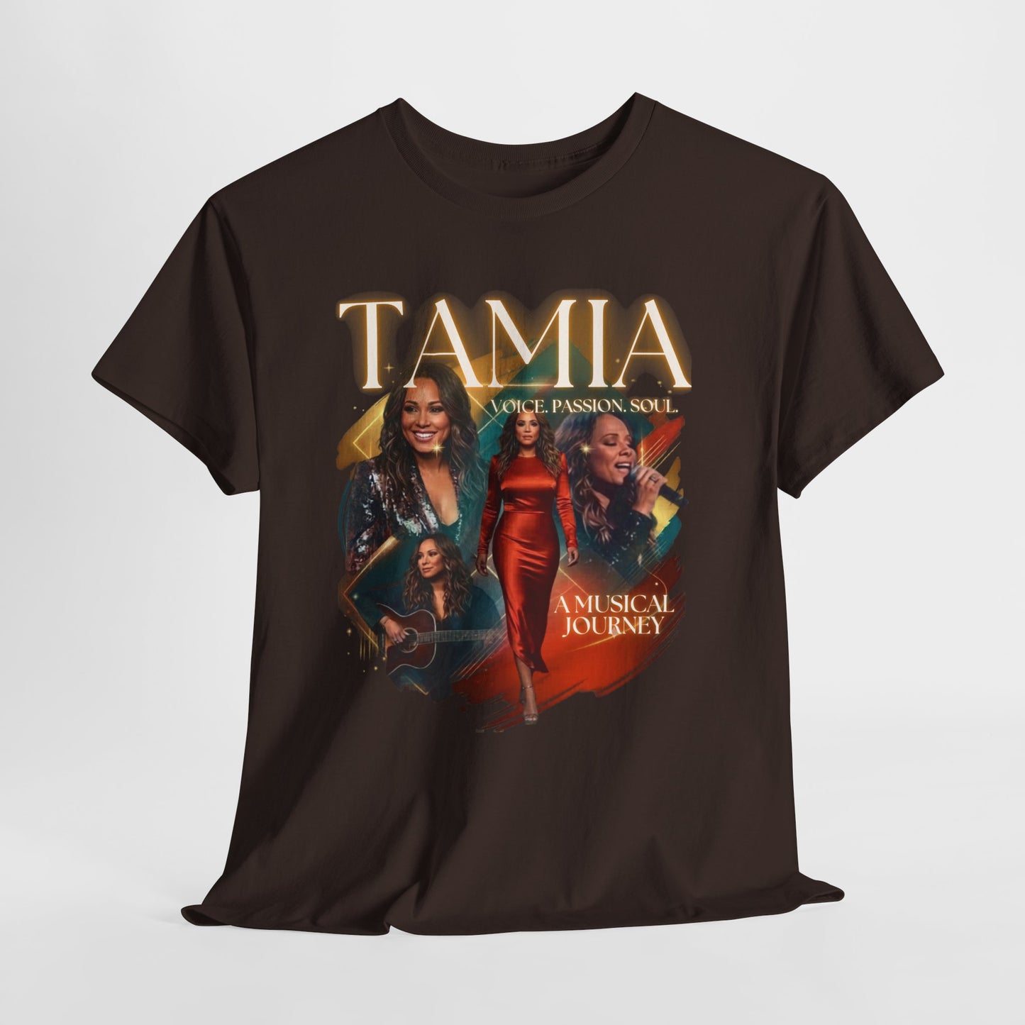 TAMIA Portrait Collage Tee — "More" Album Tribute Graphic T‑Shirt