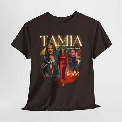 TAMIA Portrait Collage Tee — "More" Album Tribute Graphic T‑Shirt