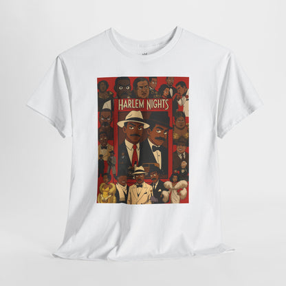 Harlem Nights Unisex Heavy Cotton Tee - Vintage Style Graphic T-Shirt for Movie Lovers