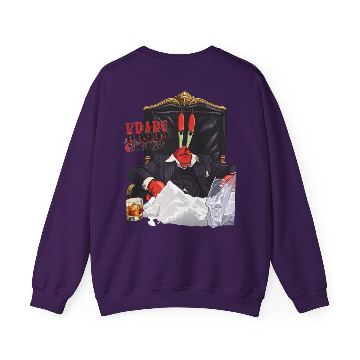 Krabs Montana Scarface Parody Graphic Pullover