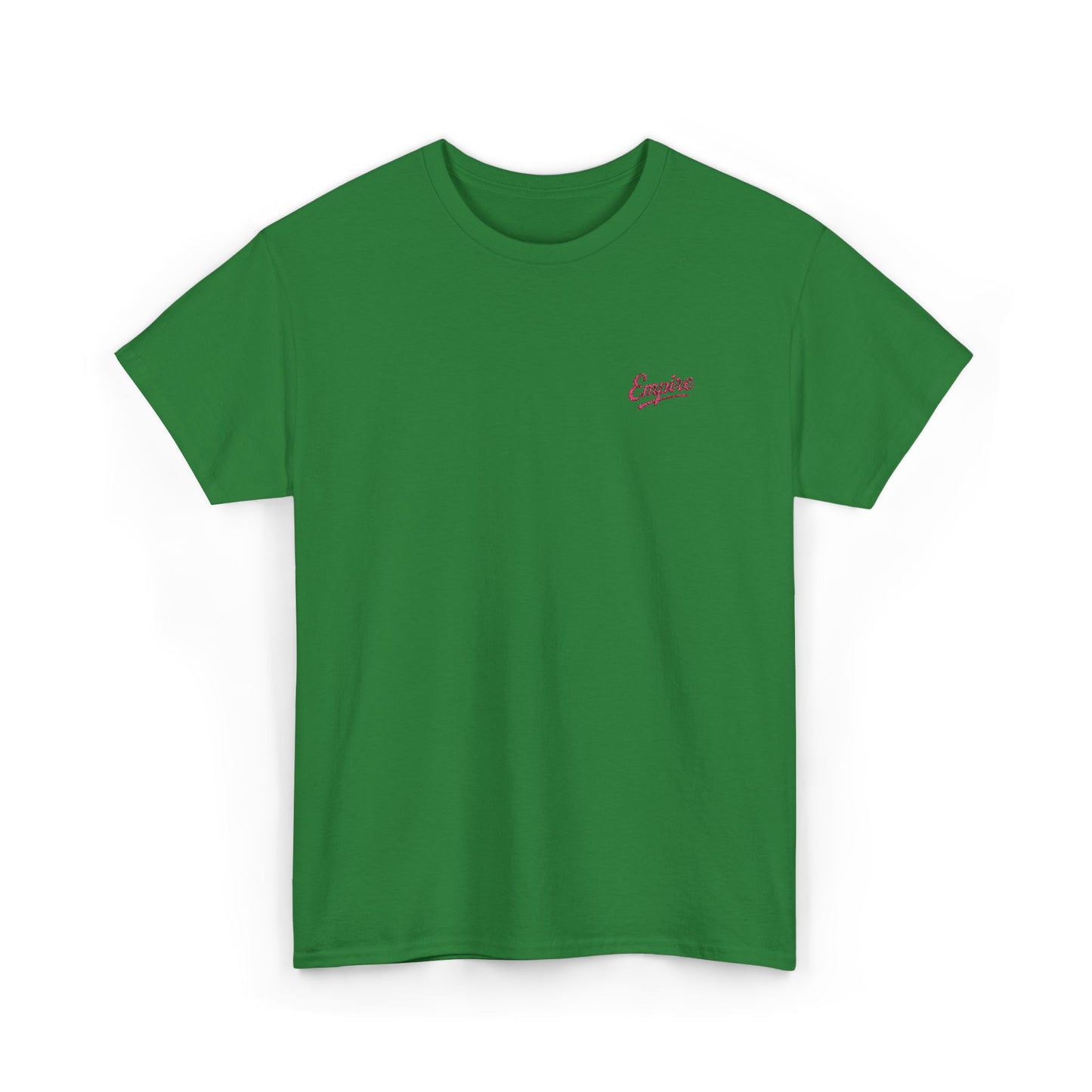 Signature Embroidered Empire Pink Chest Logo T-Shirt