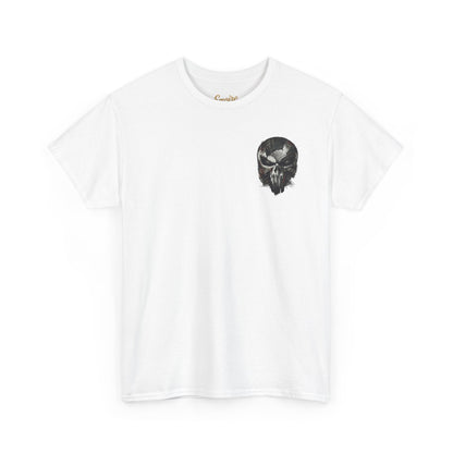 Punisher Graphic Tee — Skull Logo Front & The Punisher Portrait Back
