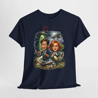Sci‑Fi Detective Tee — The X Files Artwork Graphic T‑Shirt