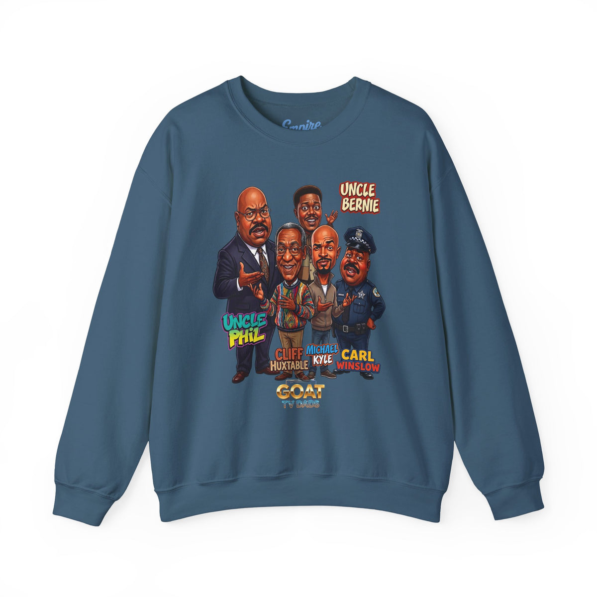 Cartoon Vintage GOAT TV Dad Crewneck Sweatshirt