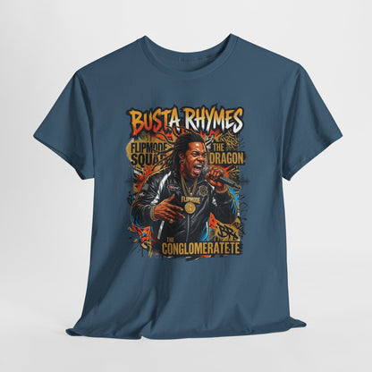 Busta Rhymes Retro Concert Graphic Tee — Flipmode Squad Dragon Conglomerate Design
