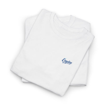 Signature Embroidered Empire Royal Blue Chest Logo T-Shirt