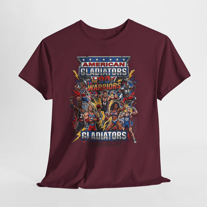 American Gladiators Retro Graphic Tee — Warriors Coliseum Design