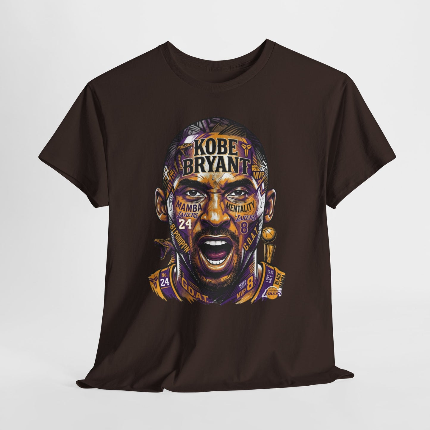 Kobe Bryant Portrait Tee — Lakers Tribute Basketball Shirt