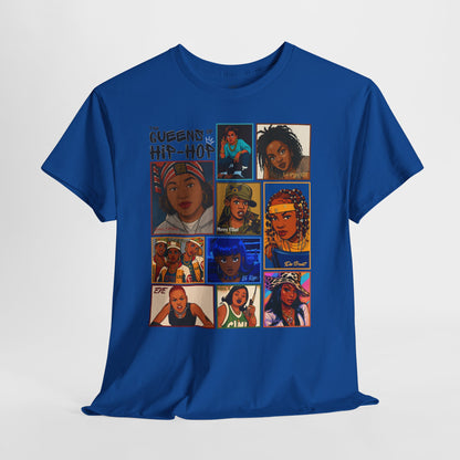 Hip-Hop Queens Tee, Unisex Cotton T-Shirt, Statement Shirt, Music Lover Gift, Casual Everyday Wear, Trendy Graphic Tee