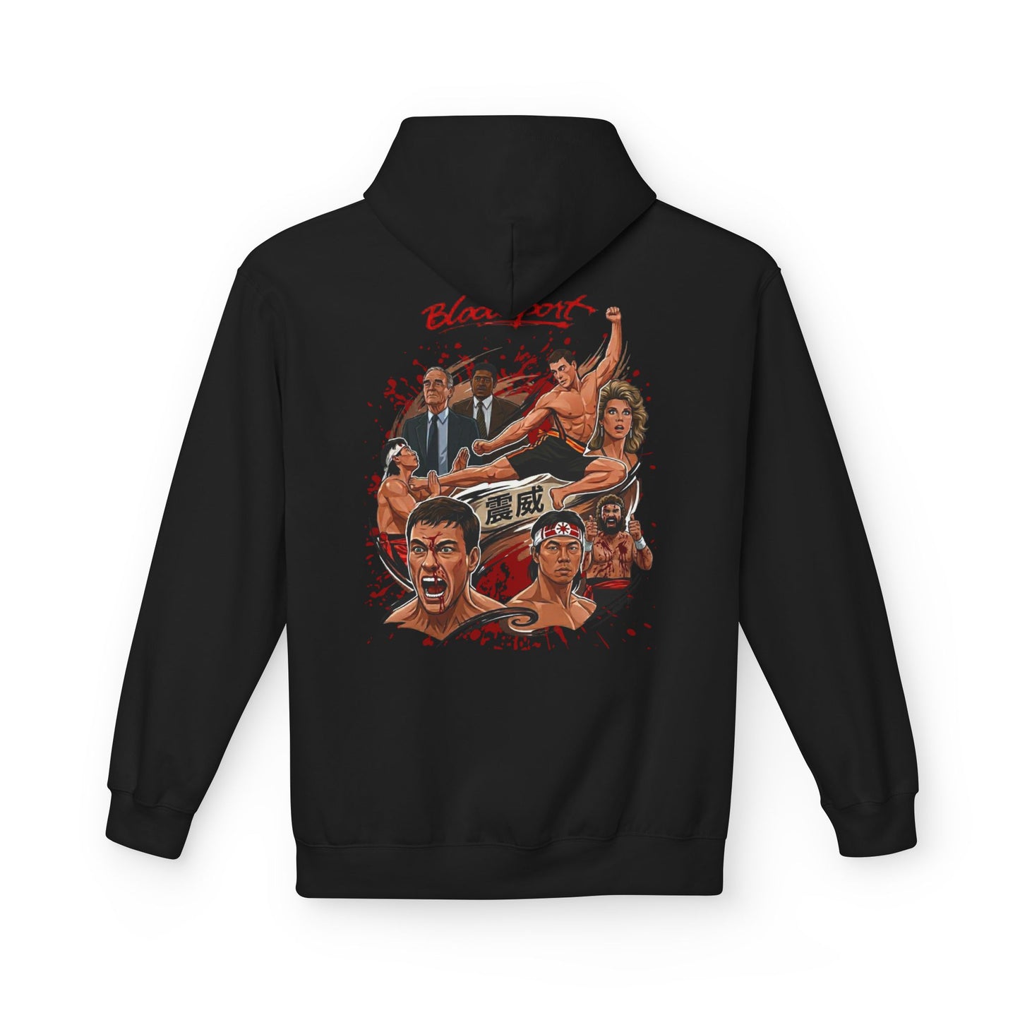 Bloodsport Vintage Collage Graphic Hoodie