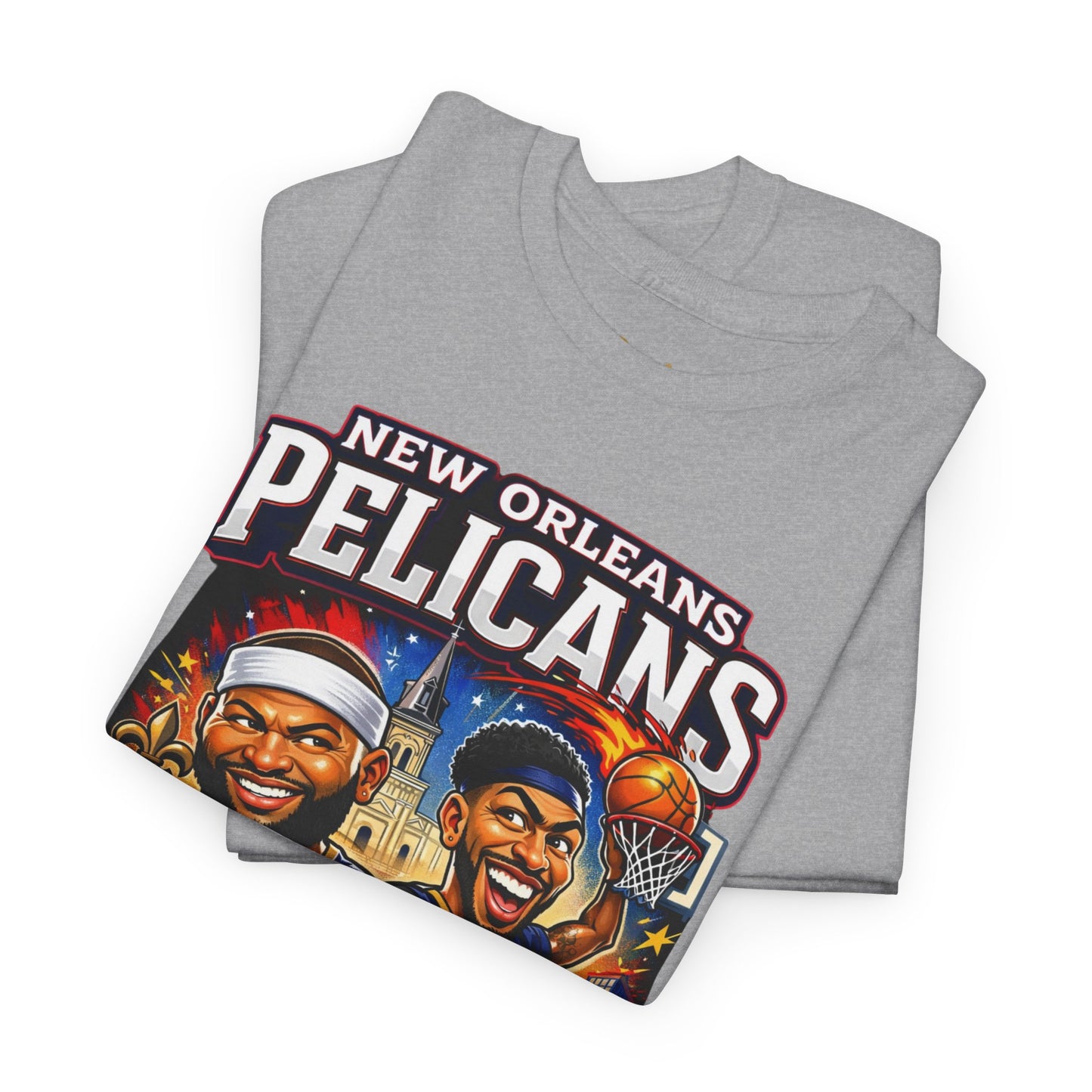 New Orleans Pelicans Basketball T‑Shirt — Boogie Cousins & Anthony Davis Graphic Tee