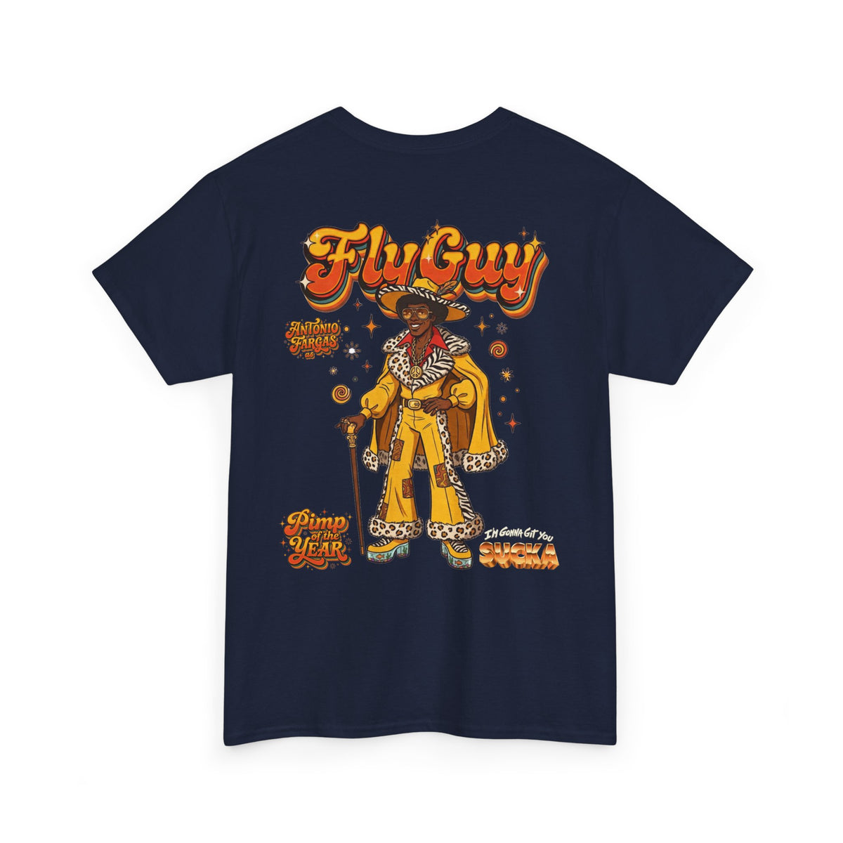Fly Guy Retro "Pimp Of The Year" Graphic T-Shirt - I'm Gonna Get You Sucka Movie