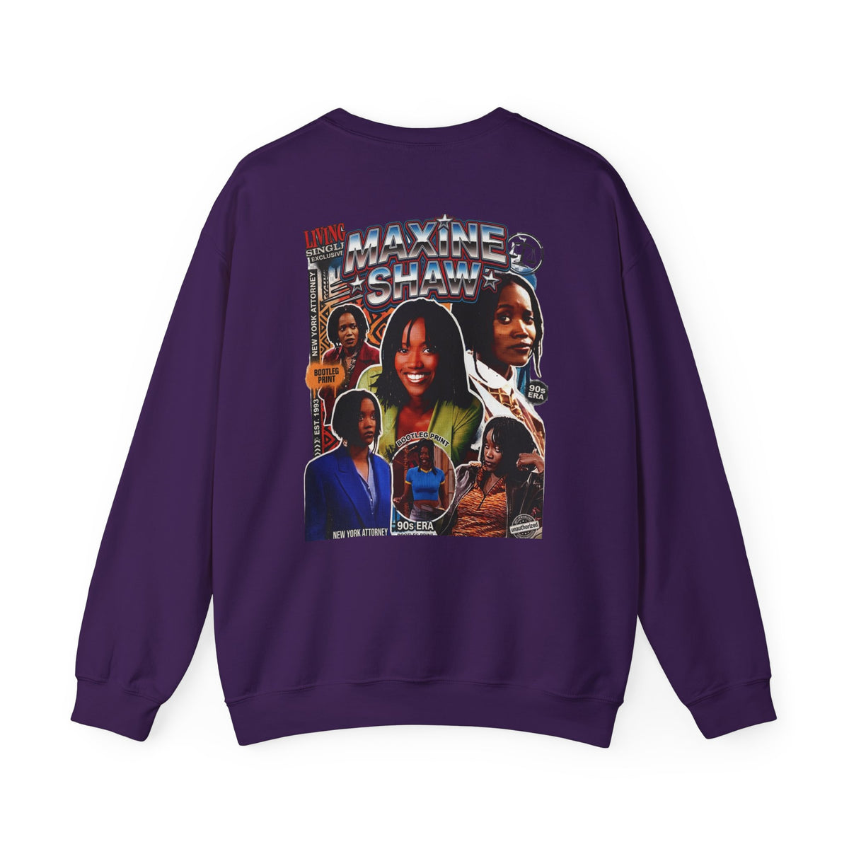 Maxine Shaw 'LIVING Single' Retro TV Sitcom Graphic Crewneck Sweatshirt