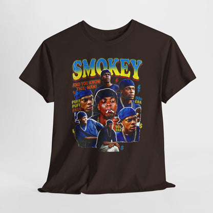 Smokey Collage T-Shirt — Retro Movie Tribute Tee