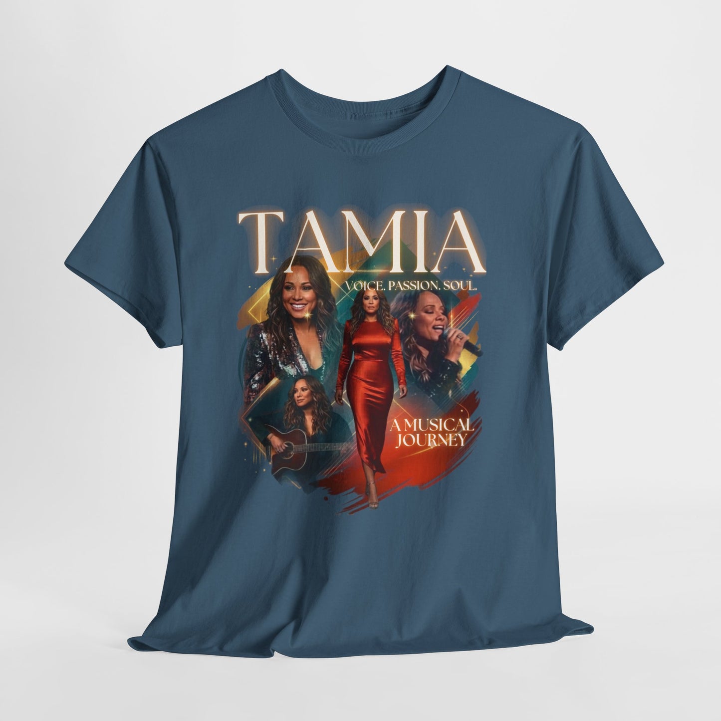 TAMIA Portrait Collage Tee — "More" Album Tribute Graphic T‑Shirt