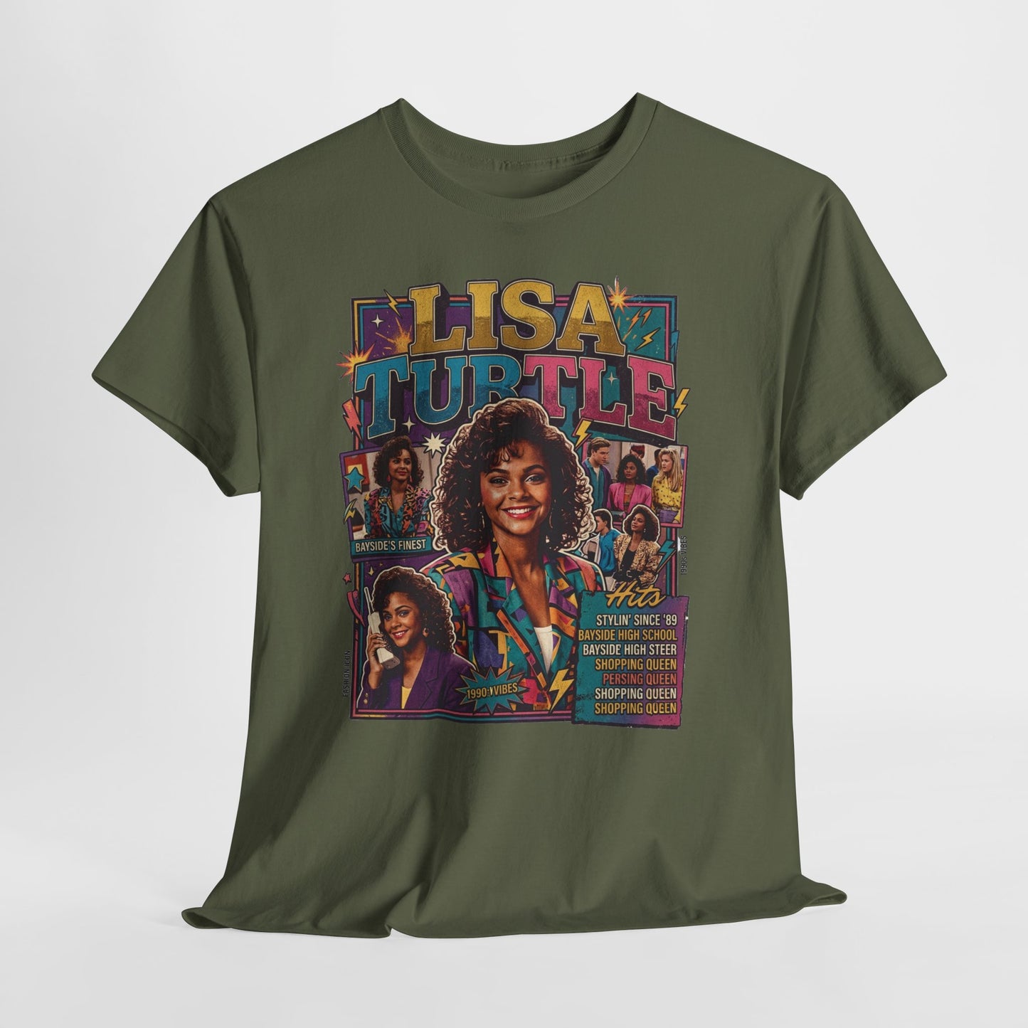 Lisa Turtle Retro 90s Sitcom Tee — Saved by the Bell Graphic T-Shirt