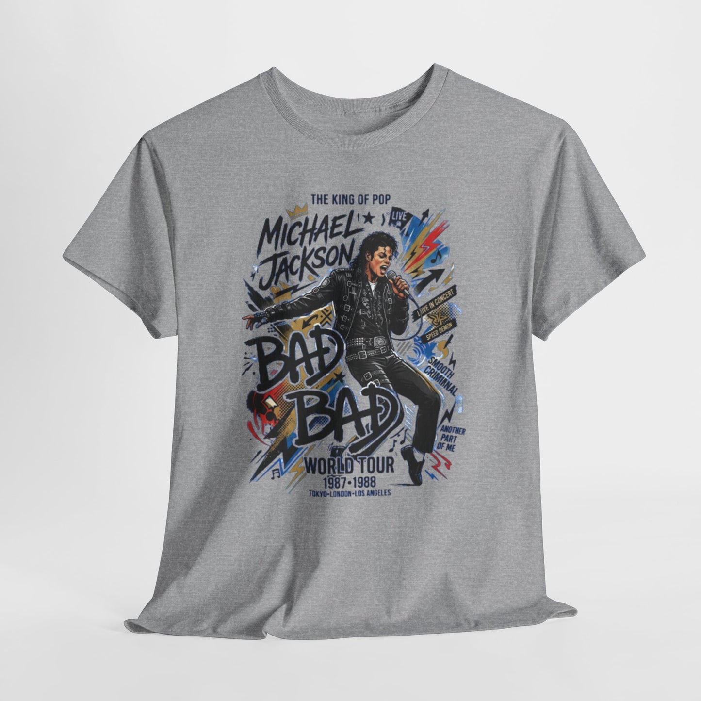 Bad World Tour Graphic Tee — Vintage MJ Tribute