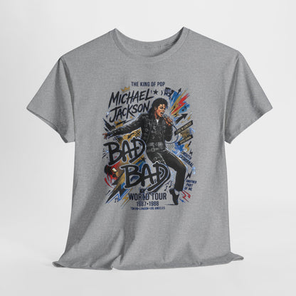 Bad World Tour Graphic Tee — Vintage MJ Tribute