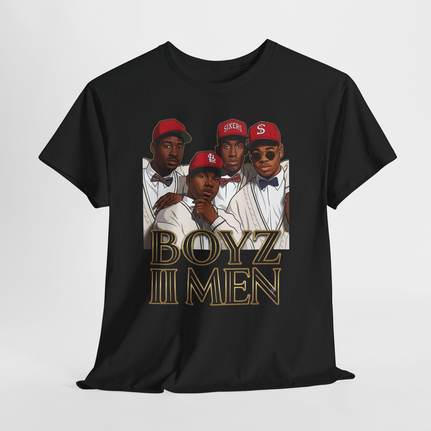 Boyz II Men Classic Portrait Graphic Tee - Retro R&B 90s Style