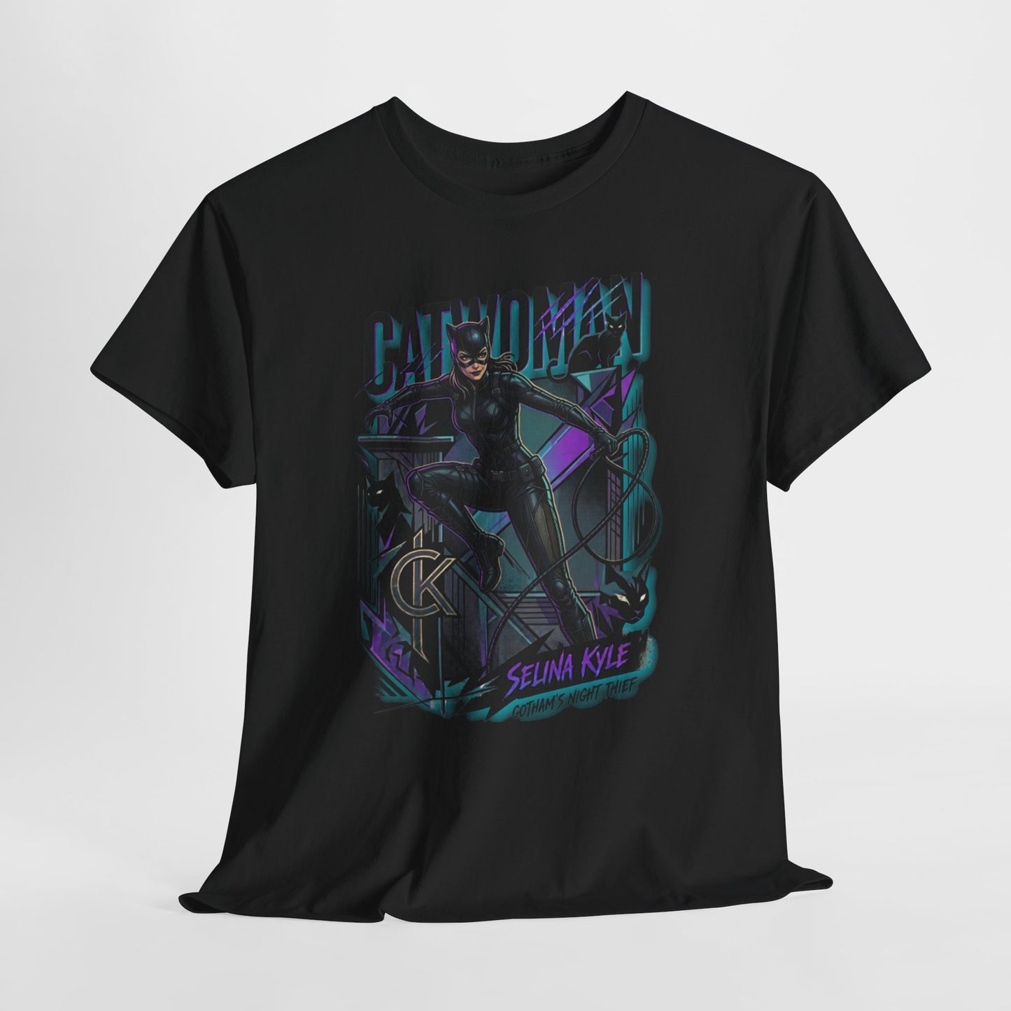 Catwoman Graphic Tee — Selina Kyle Comic Art T‑Shirt