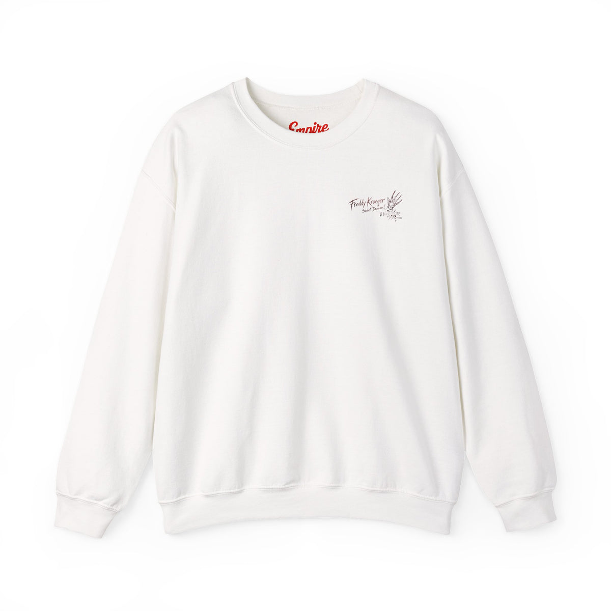 Freddy Krueger Crewneck Sweatshirt – "One, Two... Freddy's Coming For You" Horror Pullover