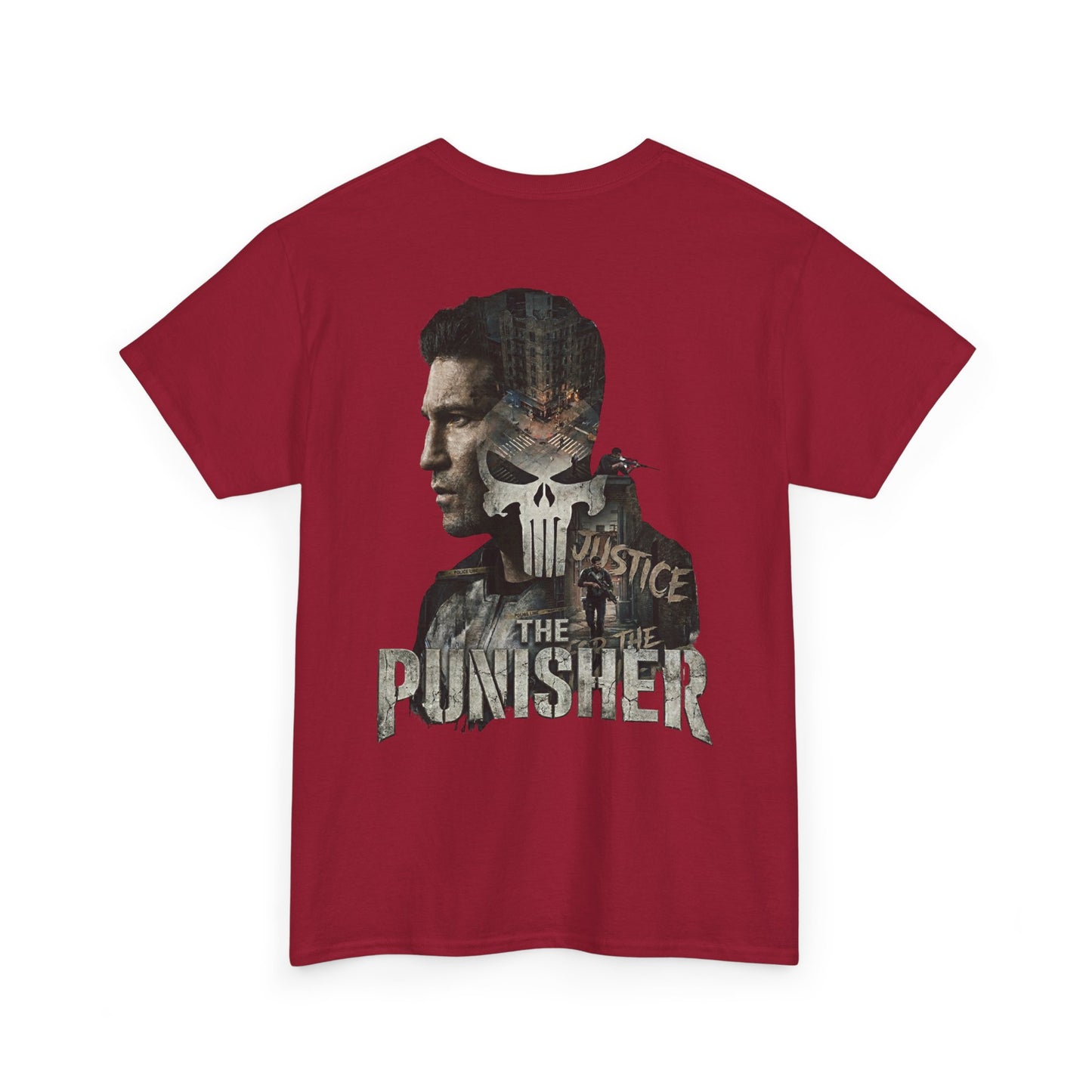 Punisher Graphic Tee — Skull Logo Front & The Punisher Portrait Back