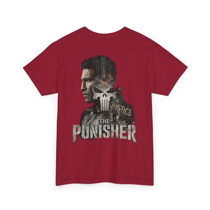 Punisher Graphic Tee — Skull Logo Front & The Punisher Portrait Back